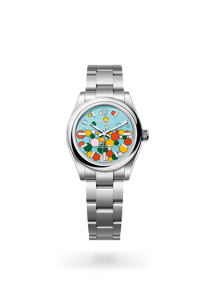 Rolex Oyster Perpetual in Oystersteel, M277200-0010 - Siam Swiss